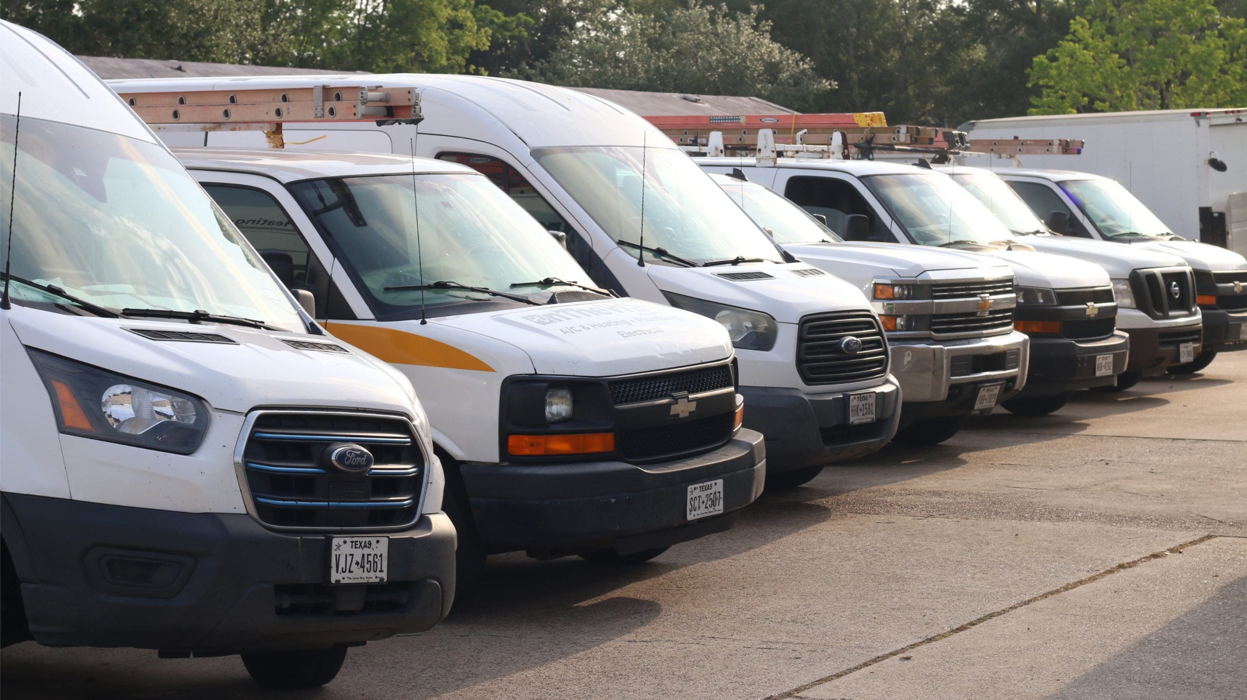 On The Way service vans ready to serve Dickinson TX